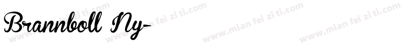 Brannboll Ny字体转换
